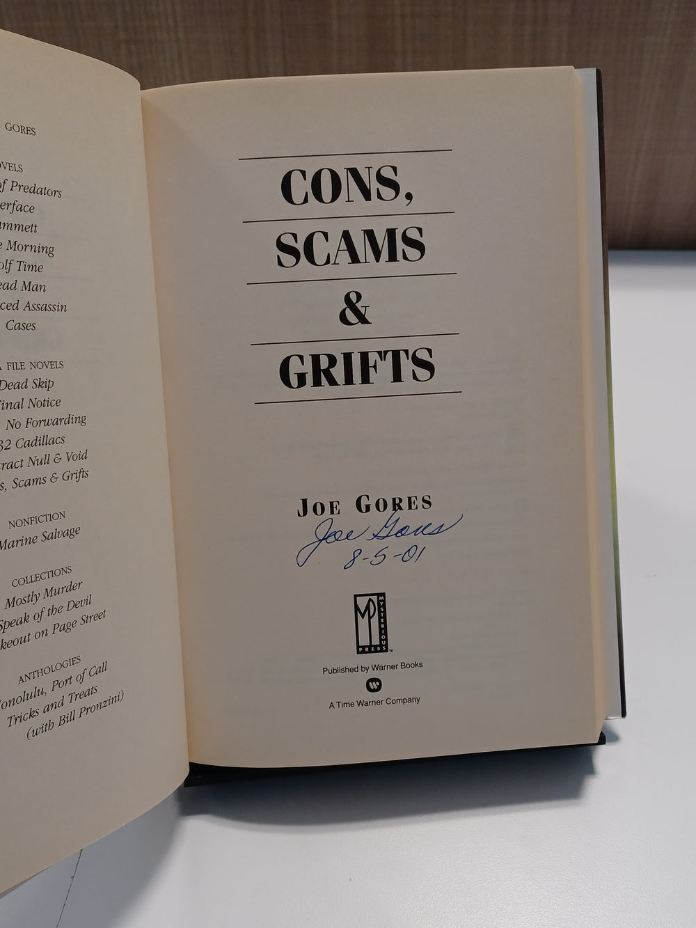 Cons, Scams & Grifts
 by Joe Gores