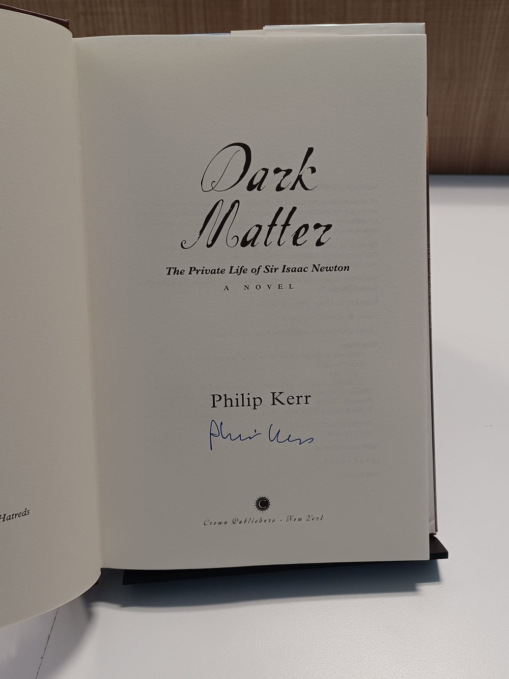 Dark Matter: the Private Life of Sir Isaac Newton by Philip Kerr