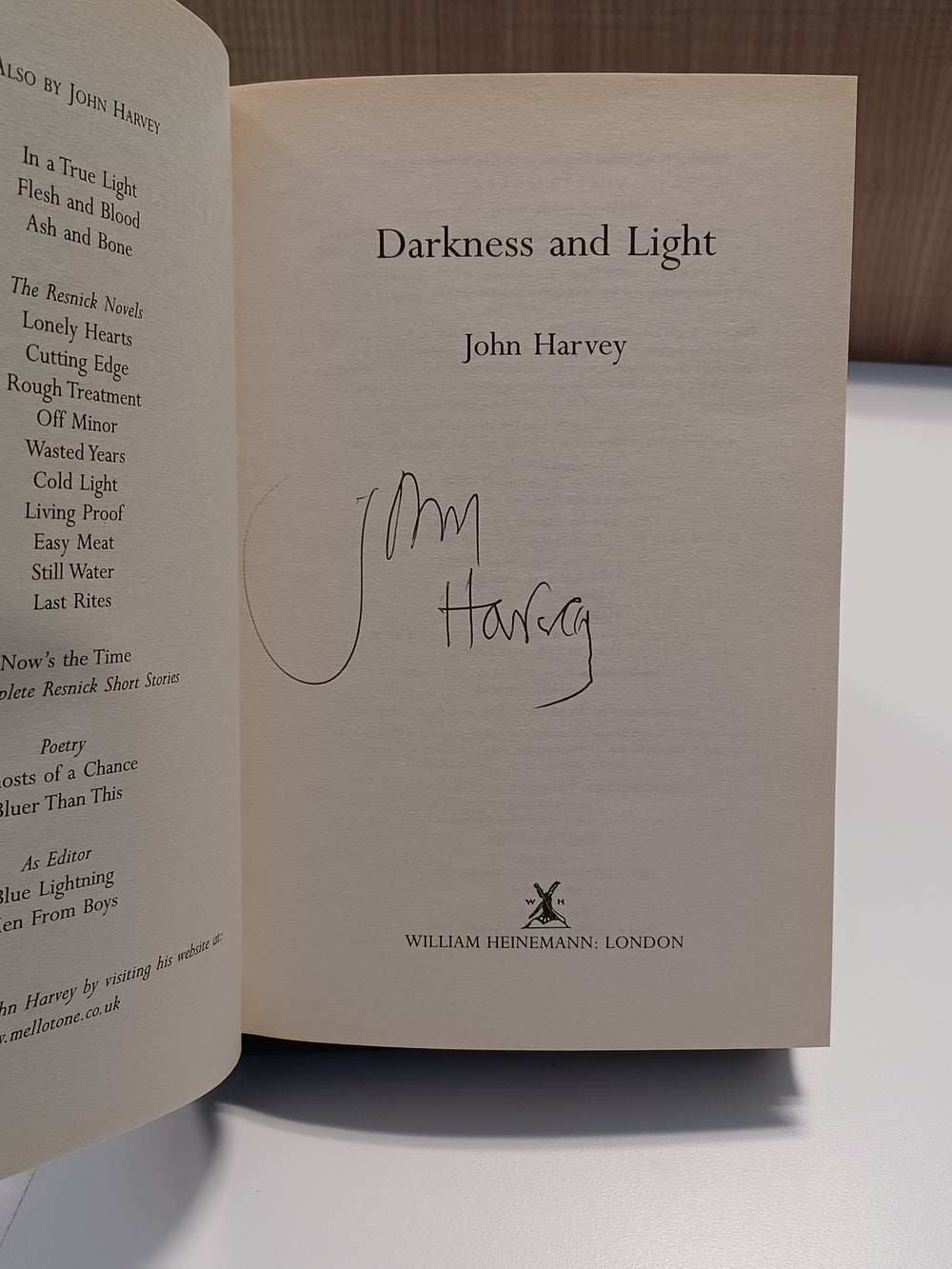 Darkness and Light
 by John Harvey
