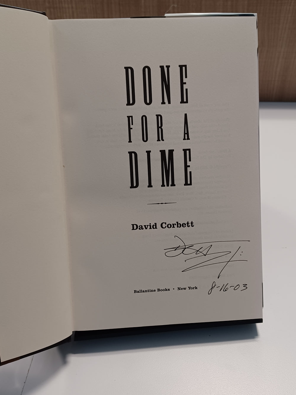 Done for a Dime
 by David Corbett