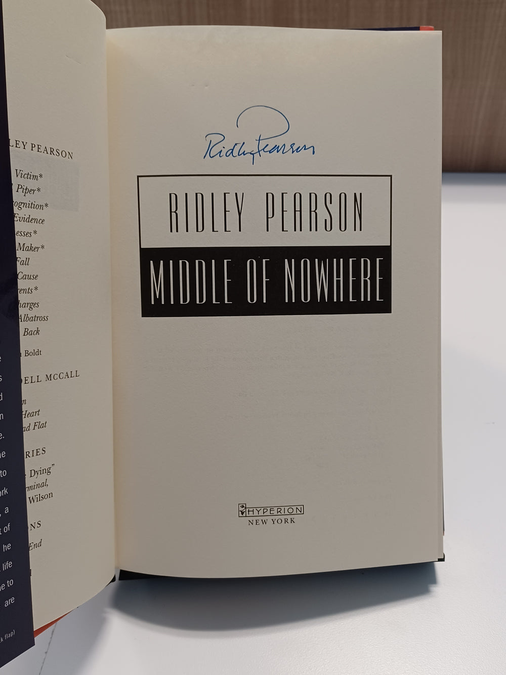 Middle of Nowhere
 by Ridley Pearson