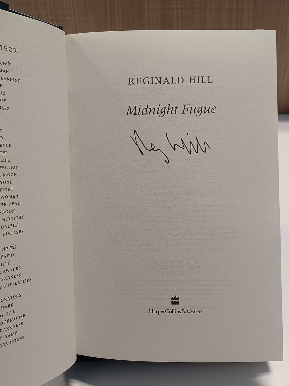 Midnight Fugue
 by Reginald Hill