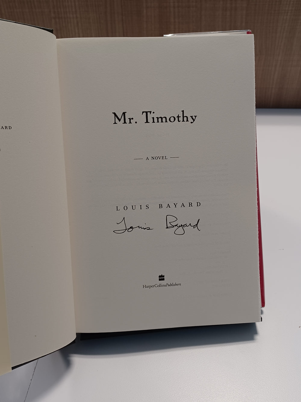 Mr. Timothy A Novel
 by Louis Bayard