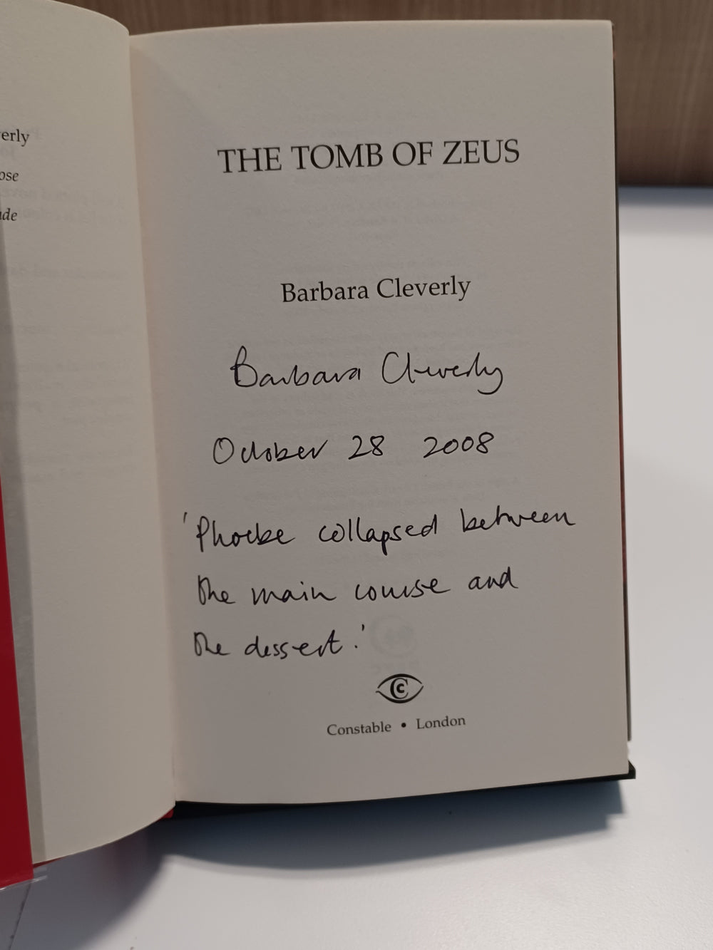 The Tomb of Zeus
 by Barbara Cleverly