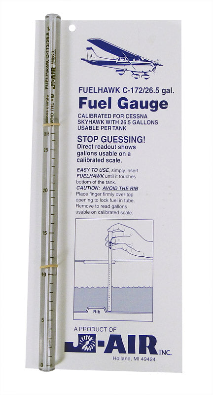FUELHAWK CESSNA 172 - 26.5 GALLON FUEL GAUGE