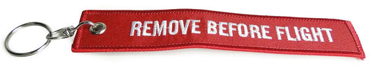 Remove Before Flight Key Chain