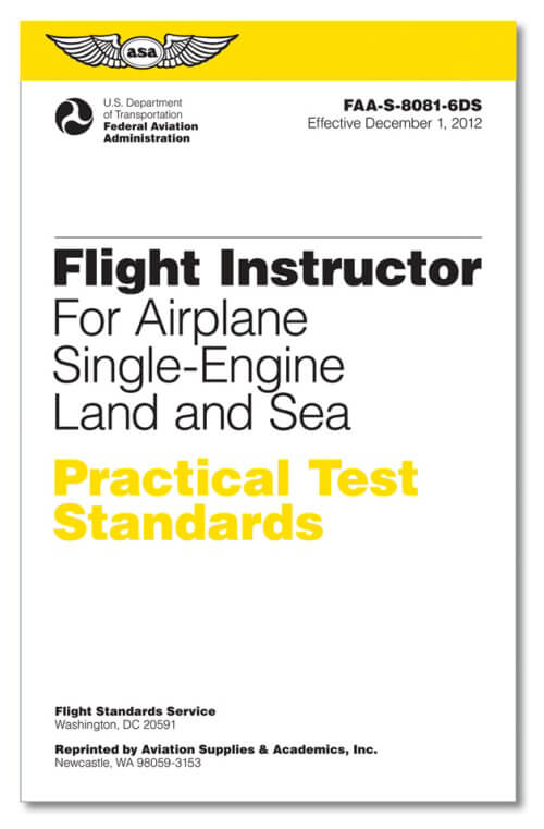 ASA Practical Test Standards: CFI - Single-Engine
