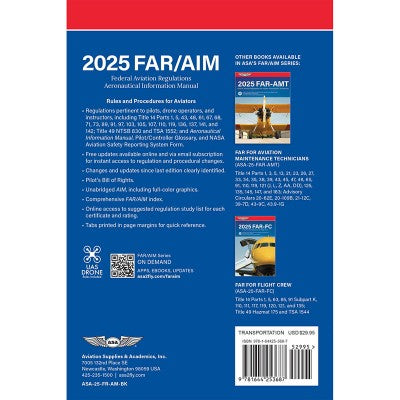 ASA FAR/AIM Softcover Book 2025