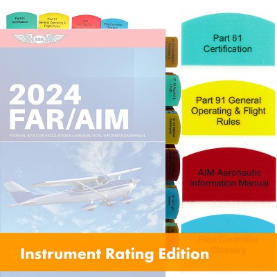 Tabs for FAR/AIM for Instrument Flight Rules - IFR - 50 Tabs - 5 Color