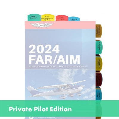 Tabs for Far/Aim for Private Pilot License - VFR - 50 Tabs - 5 Colors