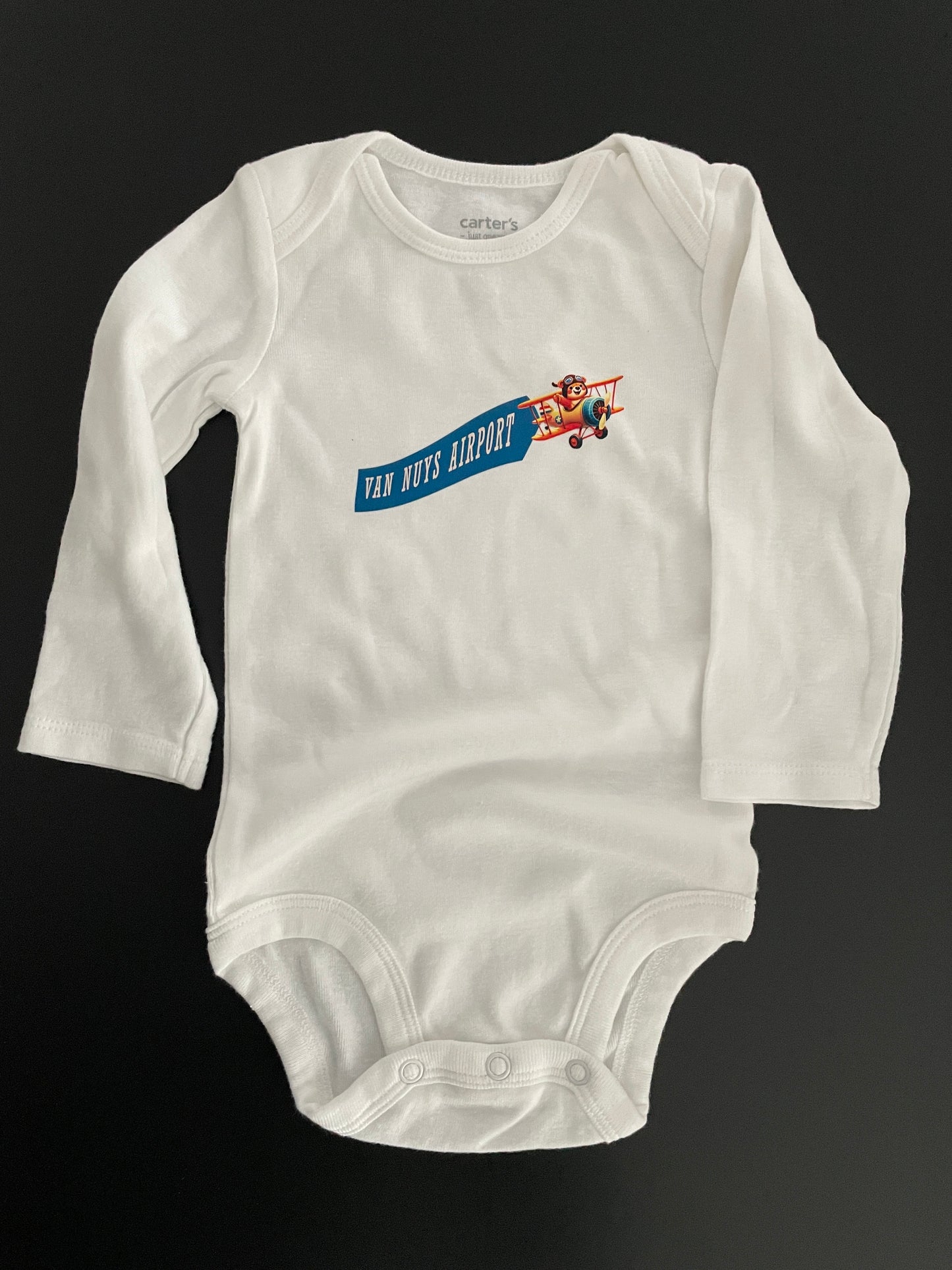 Van Nuys Airport Long Sleeve Onesie