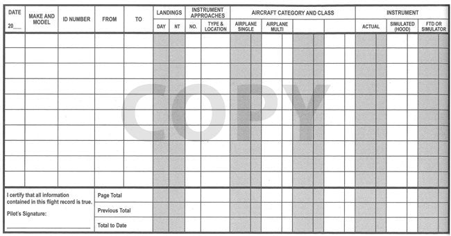 Gleim Pilot Logbook