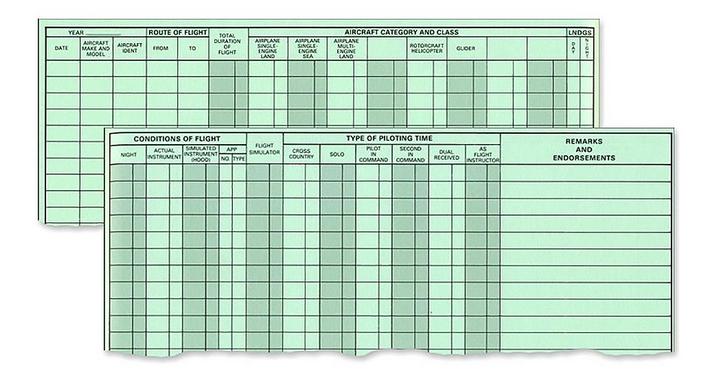 Jeppesen Professional Logbook - Brown